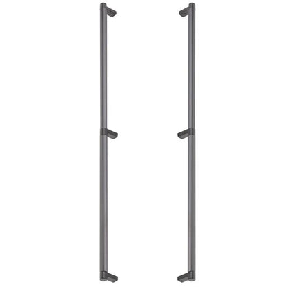 Emtek - Back to Back, Select Appliance Pull 24 Inch C-C, Rectangular Stem, Smooth Bar