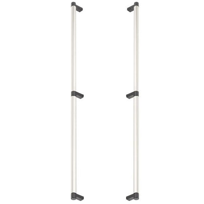 Emtek - Back to Back, Select Appliance Pull 24 Inch C-C, Rectangular Stem, Smooth Bar