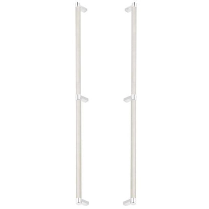Emtek - Back to Back, Select Appliance Pull 24 Inch C-C, Rectangular Stem, Knurled Bar