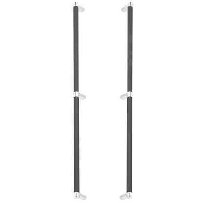 Emtek - Back to Back, Select Appliance Pull 24 Inch C-C, Rectangular Stem, Knurled Bar