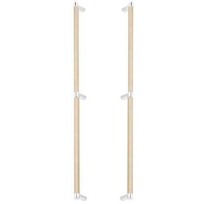 Emtek - Back to Back, Select Appliance Pull 24 Inch C-C, Rectangular Stem, Knurled Bar