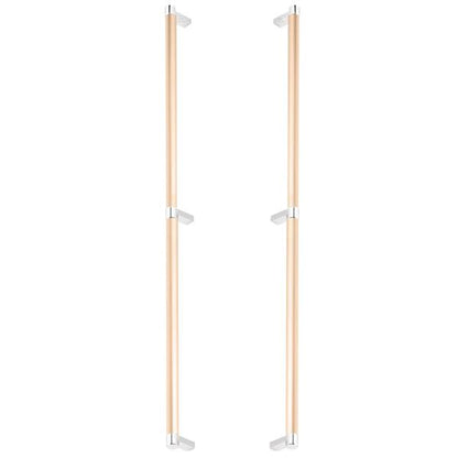 Emtek - Back to Back, Select Appliance Pull 24 Inch C-C, Rectangular Stem, Smooth Bar