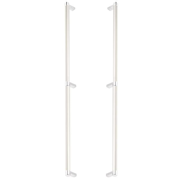 Emtek - Back to Back, Select Appliance Pull 24 Inch C-C, Rectangular Stem, Smooth Bar