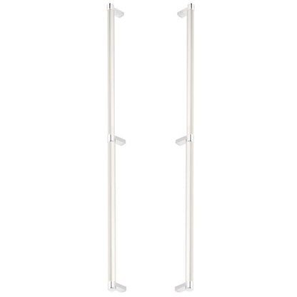 Emtek - Back to Back, Select Appliance Pull 24 Inch C-C, Rectangular Stem, Smooth Bar