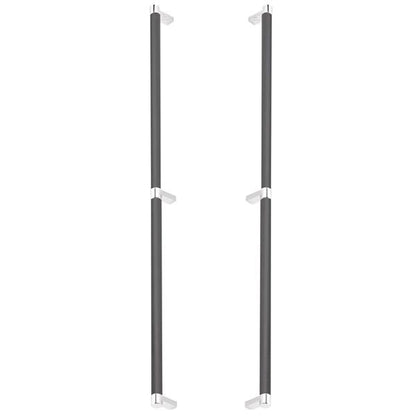 Emtek - Back to Back, Select Appliance Pull 24 Inch C-C, Rectangular Stem, Smooth Bar