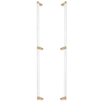 Emtek - Back to Back, Select Appliance Pull 24 Inch C-C, Rectangular Stem, Knurled Bar