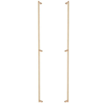Emtek - Back to Back, Select Appliance Pull 36 Inch C-C, Rectangular Stem, Knurled Bar