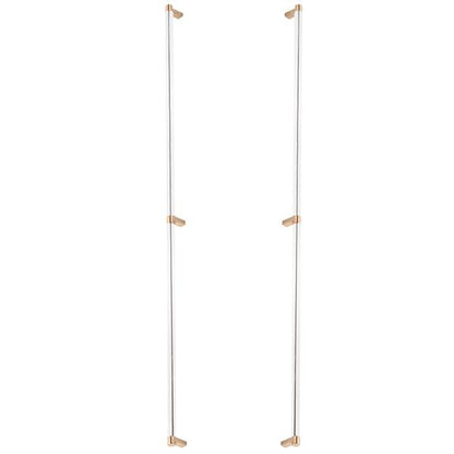 Emtek - Back to Back, Select Appliance Pull 36 Inch C-C, Rectangular Stem, Smooth Bar