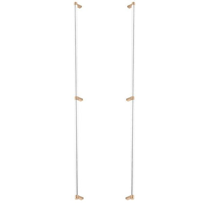 Emtek - Back to Back, Select Appliance Pull 36 Inch C-C, Rectangular Stem, Smooth Bar