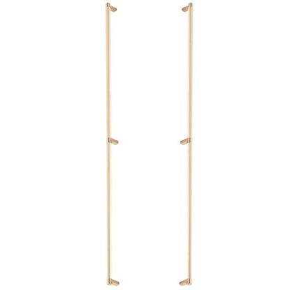 Emtek - Back to Back, Select Appliance Pull 36 Inch C-C, Rectangular Stem, Smooth Bar