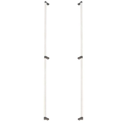 Emtek - Back to Back, Select Appliance Pull 36 Inch C-C, Rectangular Stem, Knurled Bar