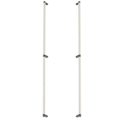 Emtek - Glass Shower Door Back to Back, Select Appliance Pull 36 Inch C-C, Rectangular Stem, Knurled Bar