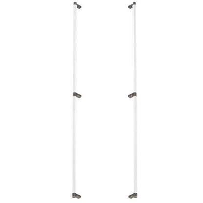 Emtek - Back to Back, Select Appliance Pull 36 Inch C-C, Rectangular Stem, Knurled Bar