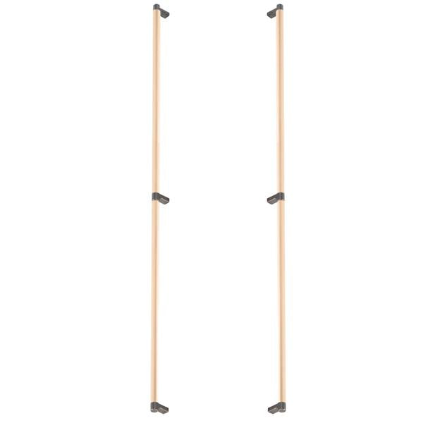 Emtek - Back to Back, Select Appliance Pull 36 Inch C-C, Rectangular Stem, Smooth Bar