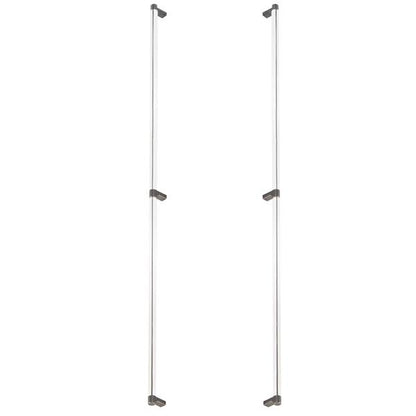 Emtek - Back to Back, Select Appliance Pull 36 Inch C-C, Rectangular Stem, Smooth Bar