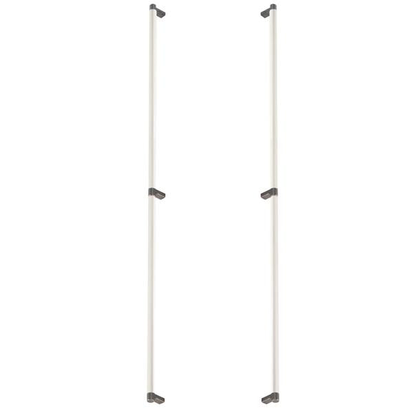 Emtek - Back to Back, Select Appliance Pull 36 Inch C-C, Rectangular Stem, Smooth Bar