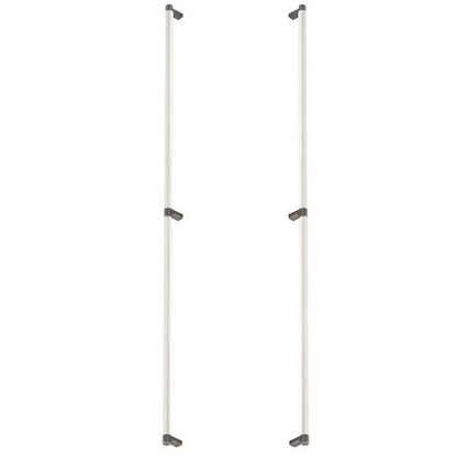 Emtek - Glass Shower Door Back to Back, Select Appliance Pull 36 Inch C-C, Rectangular Stem, Smooth Bar