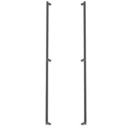 Emtek - Glass Shower Door Back to Back, Select Appliance Pull 36 Inch C-C, Rectangular Stem, Smooth Bar