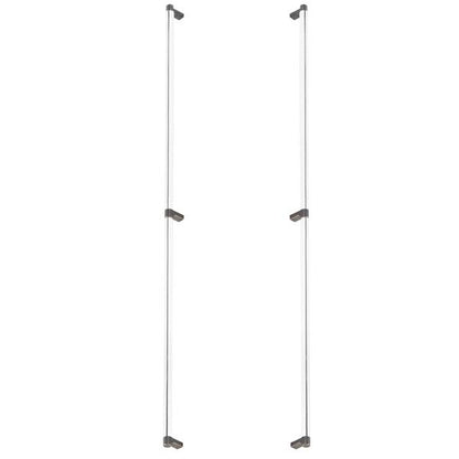 Emtek - Back to Back, Select Appliance Pull 36 Inch C-C, Rectangular Stem, Smooth Bar