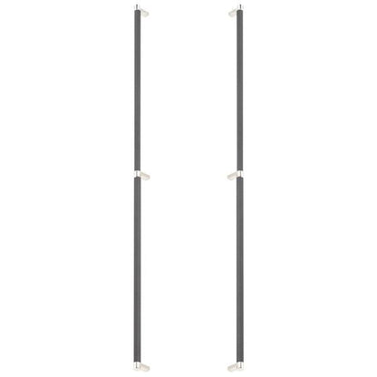 Emtek - Back to Back, Select Appliance Pull 36 Inch C-C, Rectangular Stem, Knurled Bar