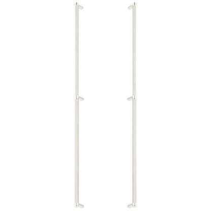 Emtek - Glass Shower Door Back to Back, Select Appliance Pull 36 Inch C-C, Rectangular Stem, Knurled Bar