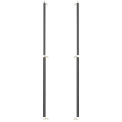 Emtek - Back to Back, Select Appliance Pull 36 Inch C-C, Rectangular Stem, Knurled Bar