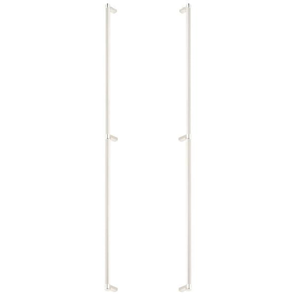 Emtek - Glass Shower Door Back to Back, Select Appliance Pull 36 Inch C-C, Rectangular Stem, Smooth Bar