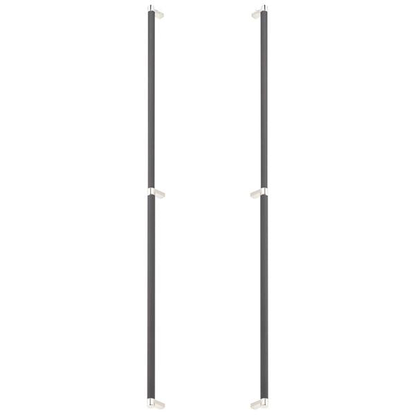 Emtek - Back to Back, Select Appliance Pull 36 Inch C-C, Rectangular Stem, Smooth Bar
