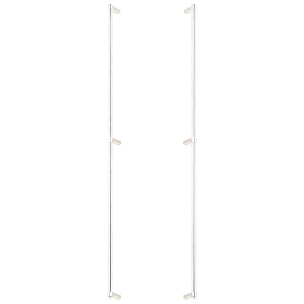 Emtek - Back to Back, Select Appliance Pull 36 Inch C-C, Rectangular Stem, Smooth Bar