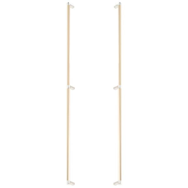 Emtek - Back to Back, Select Appliance Pull 36 Inch C-C, Rectangular Stem, Smooth Bar