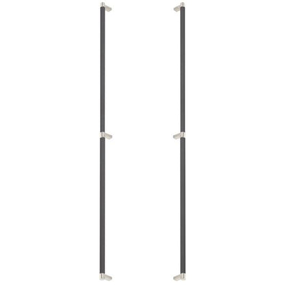 Emtek - Back to Back, Select Appliance Pull 36 Inch C-C, Rectangular Stem, Knurled Bar