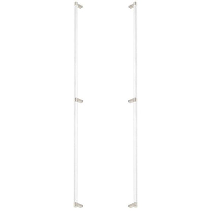 Emtek - Back to Back, Select Appliance Pull 36 Inch C-C, Rectangular Stem, Knurled Bar