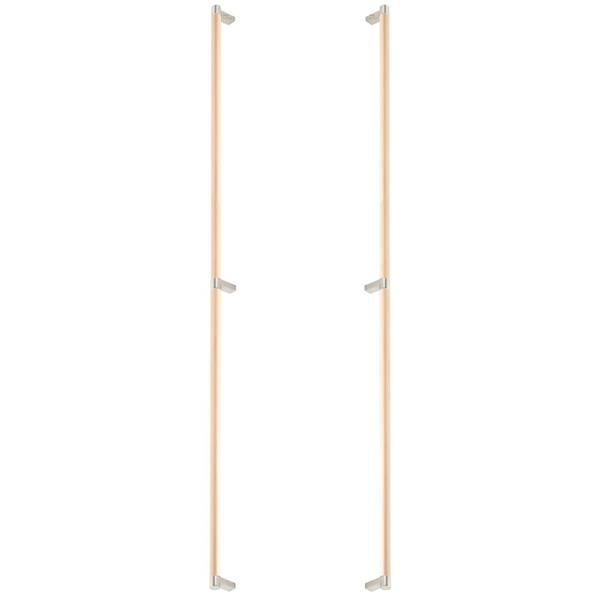 Emtek - Back to Back, Select Appliance Pull 36 Inch C-C, Rectangular Stem, Smooth Bar