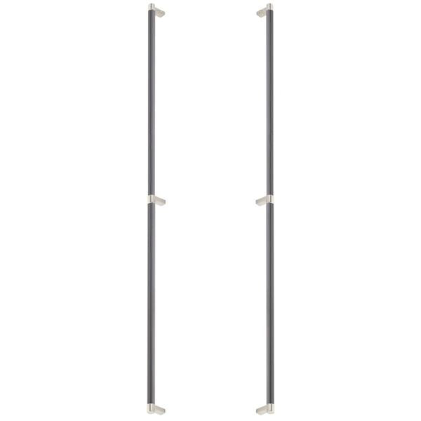 Emtek - Back to Back, Select Appliance Pull 36 Inch C-C, Rectangular Stem, Smooth Bar