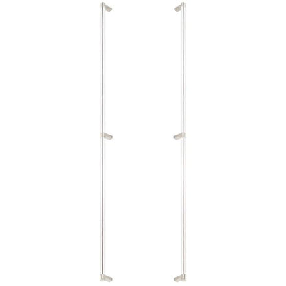 Emtek - Glass Shower Door Back to Back, Select Appliance Pull 36 Inch C-C, Rectangular Stem, Smooth Bar