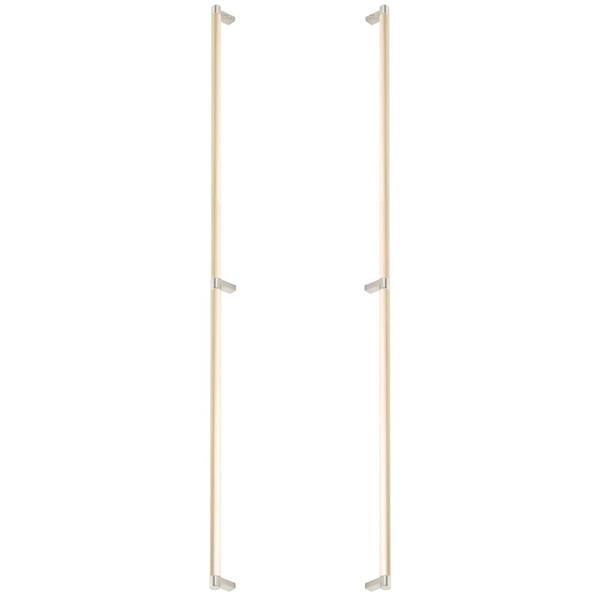 Emtek - Back to Back, Select Appliance Pull 36 Inch C-C, Rectangular Stem, Smooth Bar
