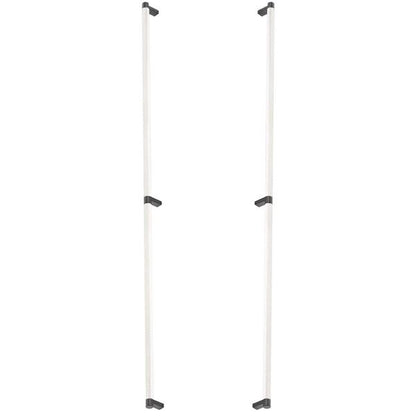 Emtek - Back to Back, Select Appliance Pull 36 Inch C-C, Rectangular Stem, Knurled Bar