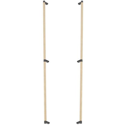 Emtek - Back to Back, Select Appliance Pull 36 Inch C-C, Rectangular Stem, Knurled Bar
