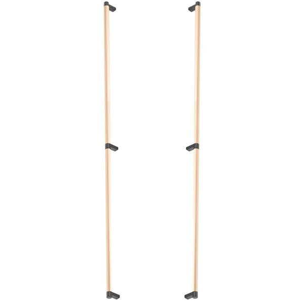 Emtek - Back to Back, Select Appliance Pull 36 Inch C-C, Rectangular Stem, Smooth Bar