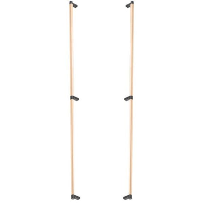 Emtek - Back to Back, Select Appliance Pull 36 Inch C-C, Rectangular Stem, Smooth Bar