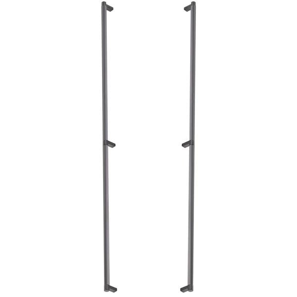 Emtek - Back to Back, Select Appliance Pull 36 Inch C-C, Rectangular Stem, Smooth Bar
