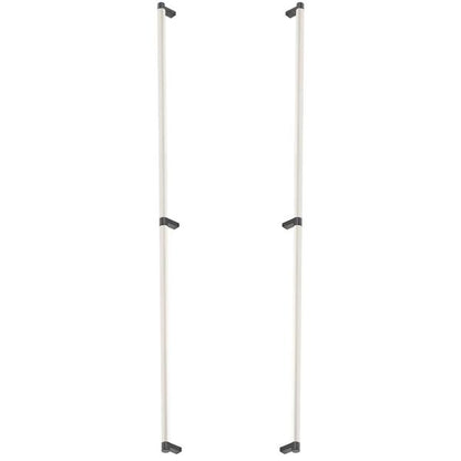 Emtek - Glass Shower Door Back to Back, Select Appliance Pull 36 Inch C-C, Rectangular Stem, Smooth Bar
