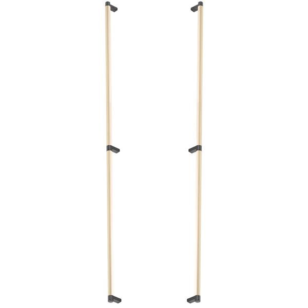 Emtek - Back to Back, Select Appliance Pull 36 Inch C-C, Rectangular Stem, Smooth Bar