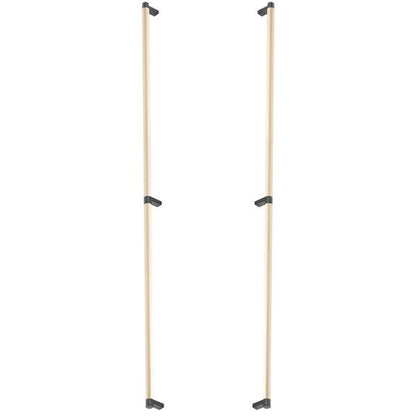 Emtek - Back to Back, Select Appliance Pull 36 Inch C-C, Rectangular Stem, Smooth Bar