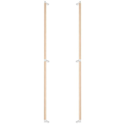Emtek - Back to Back, Select Appliance Pull 36 Inch C-C, Rectangular Stem, Knurled Bar