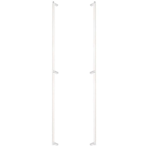 Emtek - Back to Back, Select Appliance Pull 36 Inch C-C, Rectangular Stem, Knurled Bar