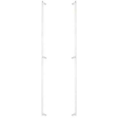 Emtek - Back to Back, Select Appliance Pull 36 Inch C-C, Rectangular Stem, Knurled Bar