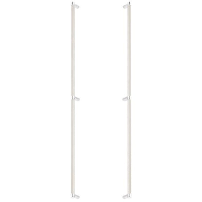 Emtek - Back to Back, Select Appliance Pull 36 Inch C-C, Rectangular Stem, Knurled Bar
