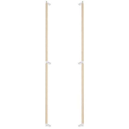 Emtek - Back to Back, Select Appliance Pull 36 Inch C-C, Rectangular Stem, Knurled Bar