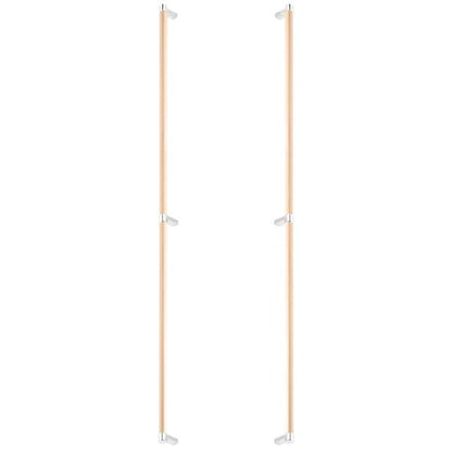 Emtek - Glass Shower Door Back to Back, Select Appliance Pull 36 Inch C-C, Rectangular Stem, Smooth Bar